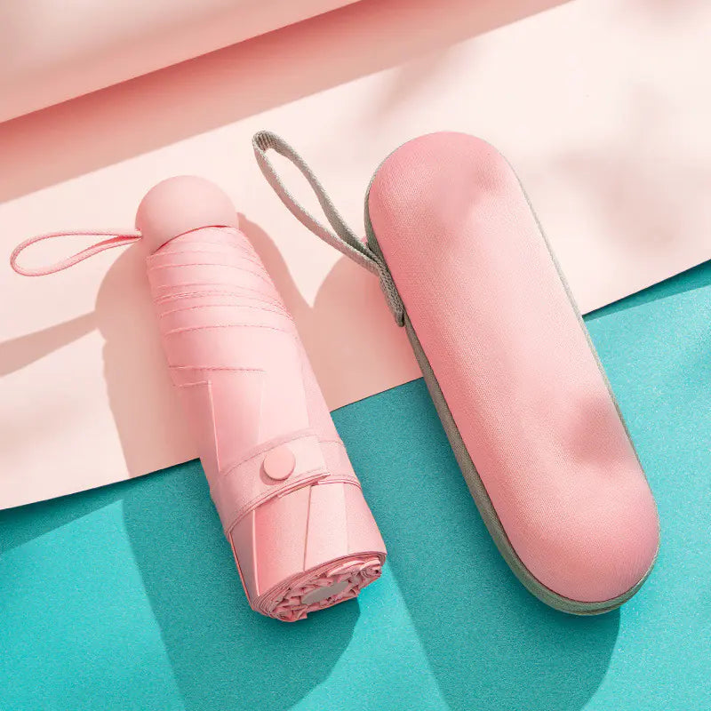 Capsule Paraplu – UV-Blocking Mini Paraplu in 10 Kleuren |  Zon & Regen Bescherming
