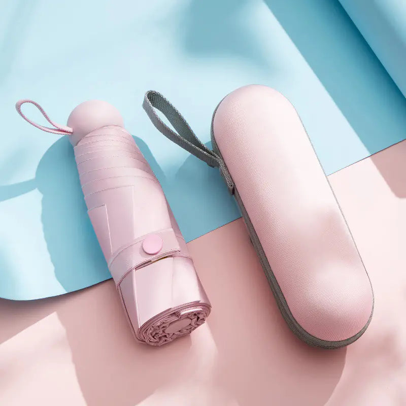 Capsule Paraplu – UV-Blocking Mini Paraplu in 10 Kleuren |  Zon & Regen Bescherming