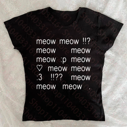 Letter Graphic Print Grunge Vintage Short Sleeve T-Shirt Y2k Style