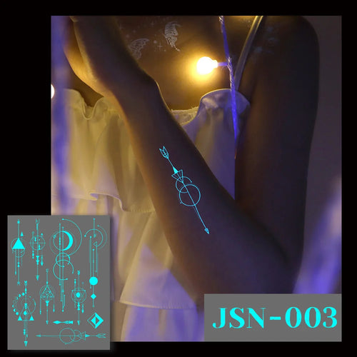 Sexy Tribal Lace Lotus Tattoo – Glow in the Dark