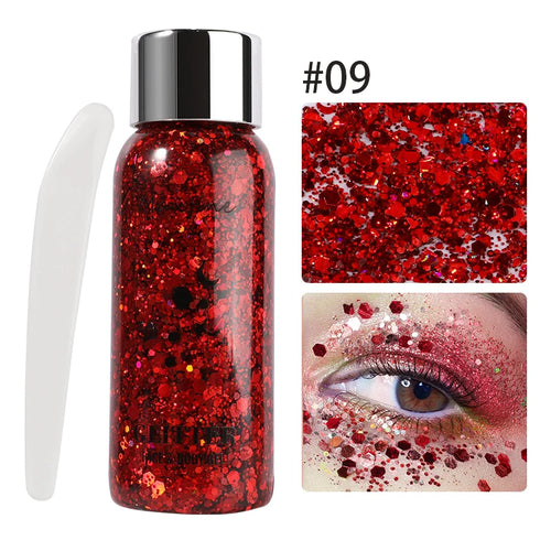 Glitter Gel – Voor Oog, Nagels, Haar, Lichaam & Gezicht