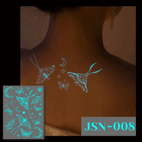 Sexy Tribal Lace Lotus Tattoo – Glow in the Dark