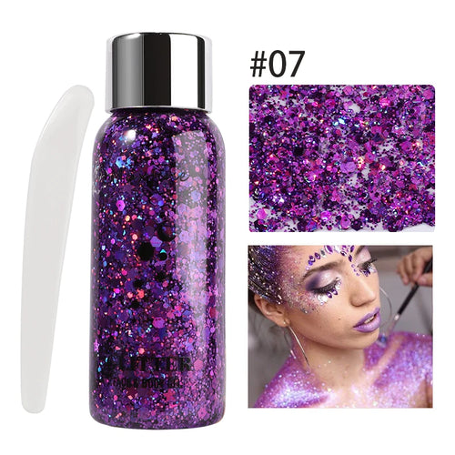 Glitter Gel – Voor Oog, Nagels, Haar, Lichaam & Gezicht