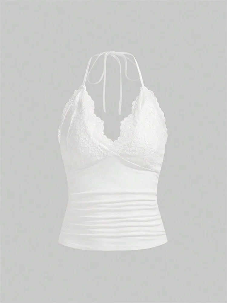 Haltertop Crop Top Dames