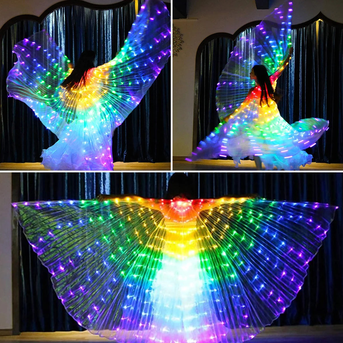 LED Light Up Butterfly Wings – Verlichte Dansvleugels