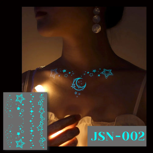 Sexy Tribal Lace Lotus Tattoo – Glow in the Dark