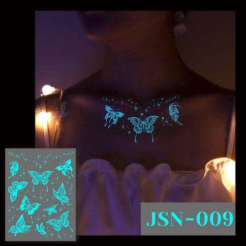 Sexy Tribal Lace Lotus Tattoo – Glow in the Dark
