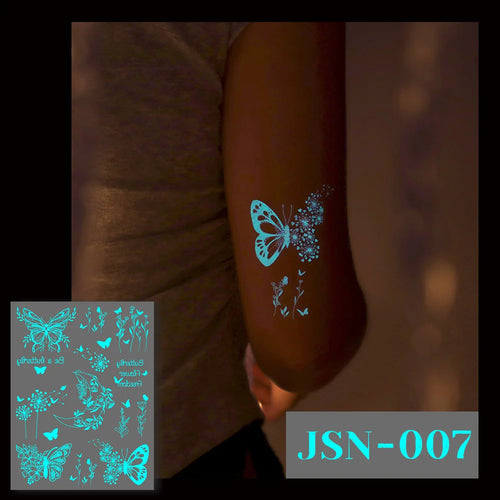 Sexy Tribal Lace Lotus Tattoo – Glow in the Dark