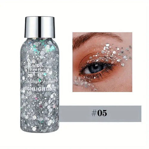 Body Glitter Chunky Gel Lotion Glitter Liquid Eyeshadow Mermaid