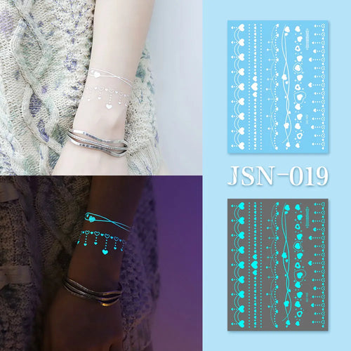 Sexy Tribal Lace Lotus Tattoo – Glow in the Dark