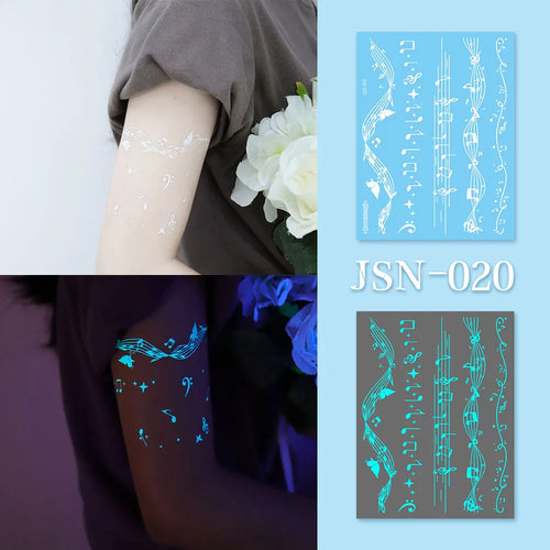 Sexy Tribal Lace Lotus Tattoo – Glow in the Dark