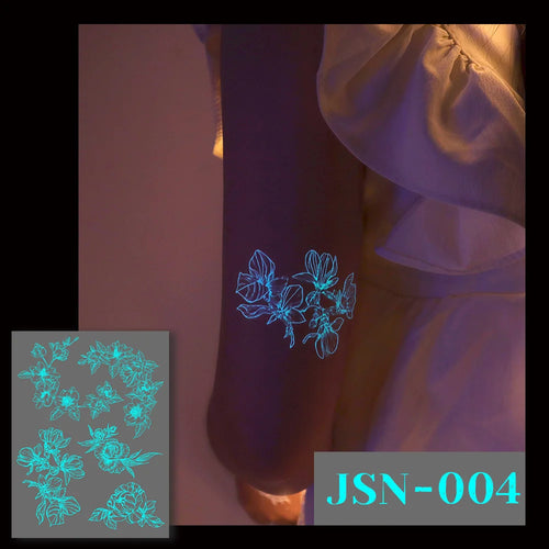 Sexy Tribal Lace Lotus Tattoo – Glow in the Dark