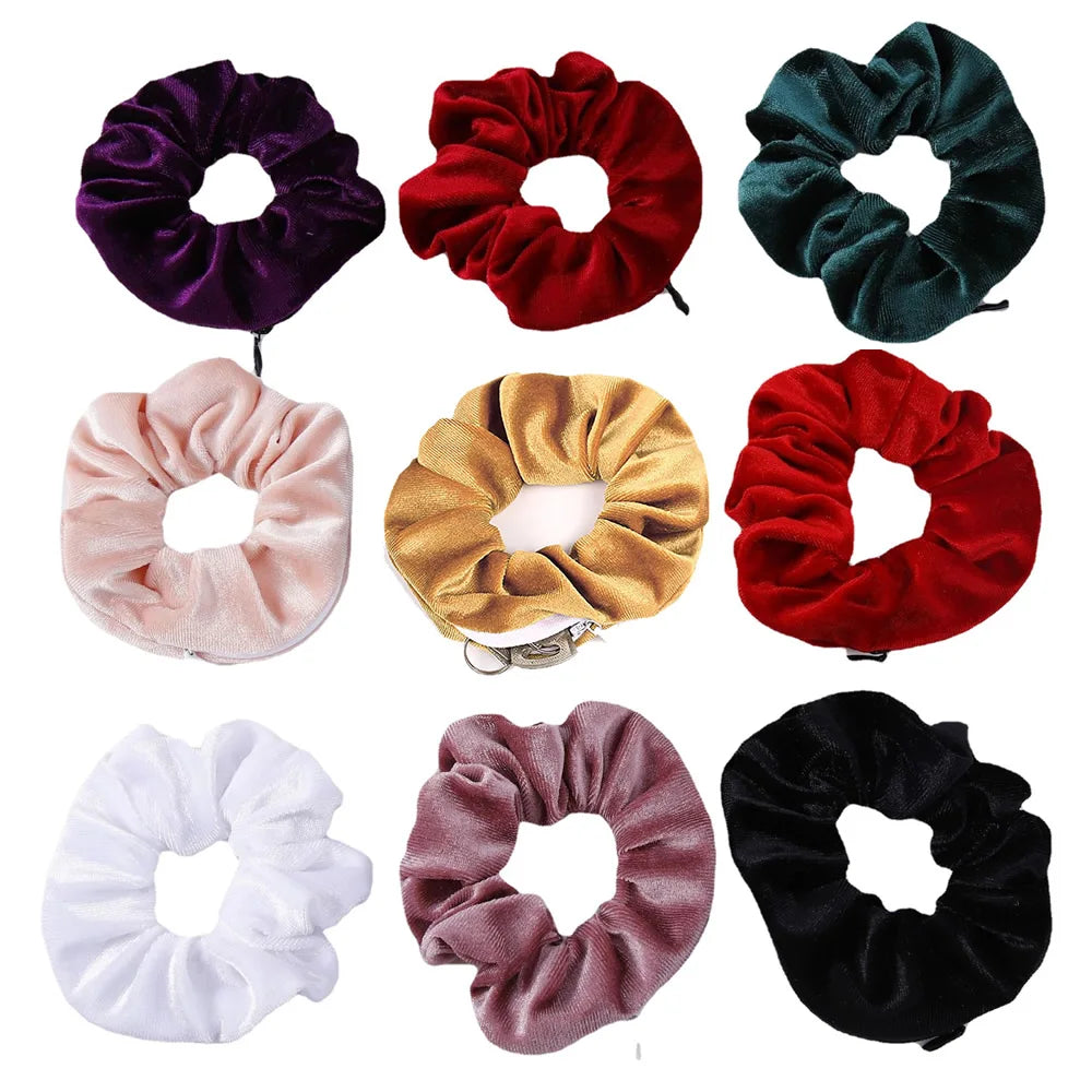 Geheime Haar Scrunchie met Rits
