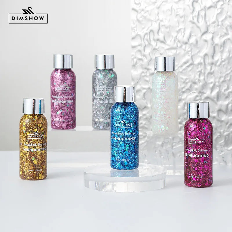 Body Glitter Chunky Gel Lotion Glitter Liquid Eyeshadow Mermaid