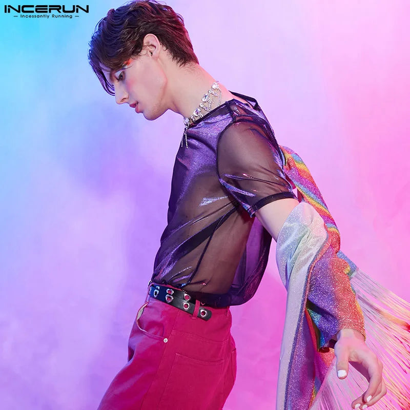 NEON Shirt Korte Mouwen - Mannen
