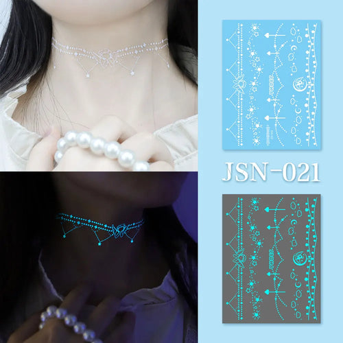 Sexy Tribal Lace Lotus Tattoo – Glow in the Dark