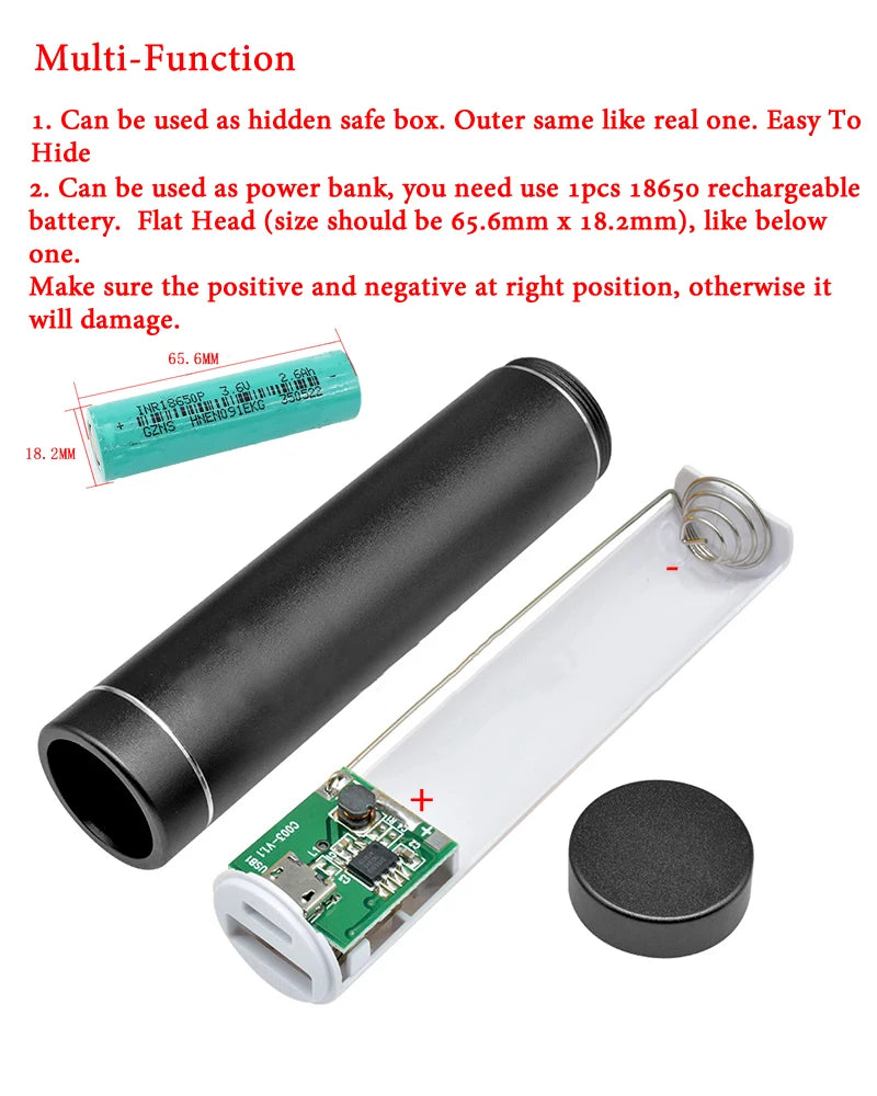 Fake Powerbank met Verborgen Opbergvak