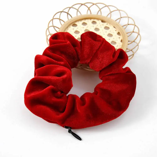 Geheime Haar Scrunchie met Rits