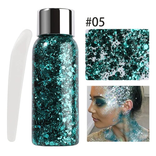 Glitter Gel – Voor Oog, Nagels, Haar, Lichaam & Gezicht