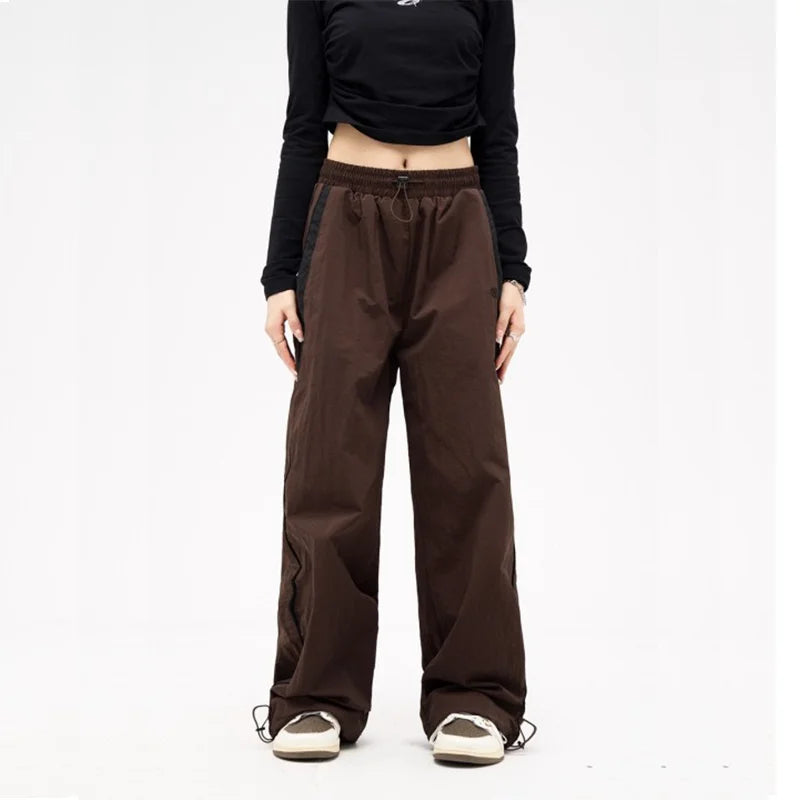 Zwarte Baggy Joggingbroek Dames - Retro look