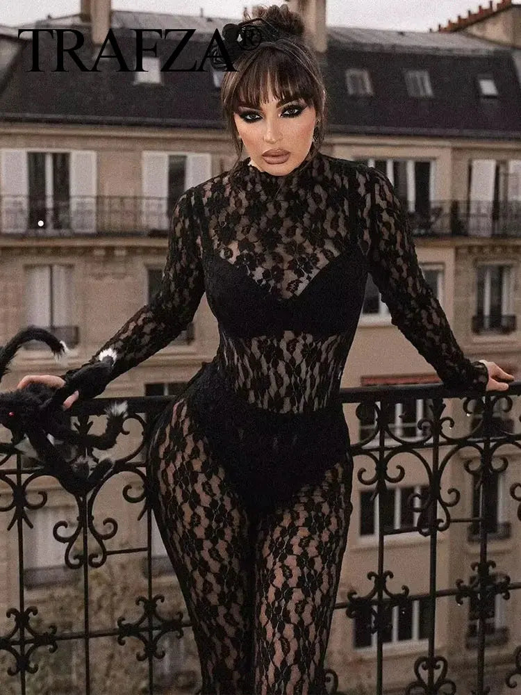 Slim Fit Top + High Waist Broek Tweedelige Jumpsuit Look