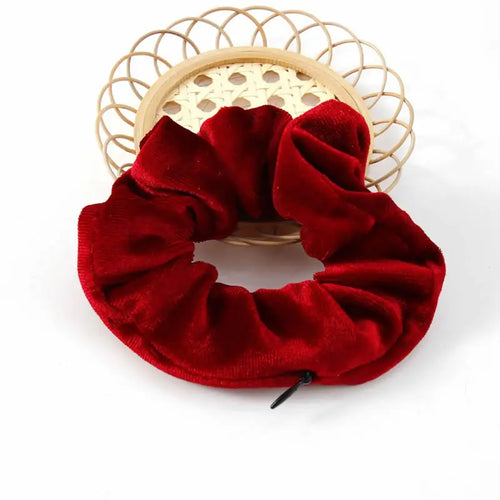 Geheime Haar Scrunchie met Rits