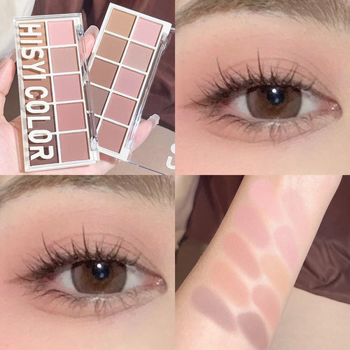 10 kleuren oogschaduw