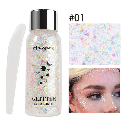 Glitter Gel – Voor Oog, Nagels, Haar, Lichaam & Gezicht
