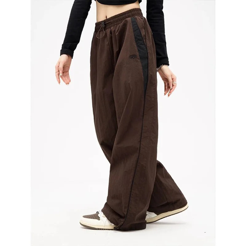 Zwarte Baggy Joggingbroek Dames - Retro look