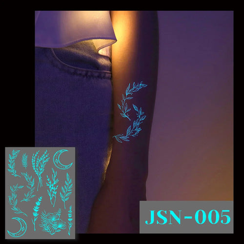 Sexy Tribal Lace Lotus Tattoo – Glow in the Dark