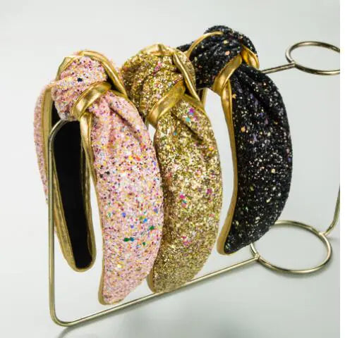 Glitter Top Knot Haarband