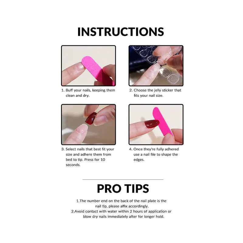 ✨ Sparkle Press-On Nails – Cat Eye Effect | Square Short