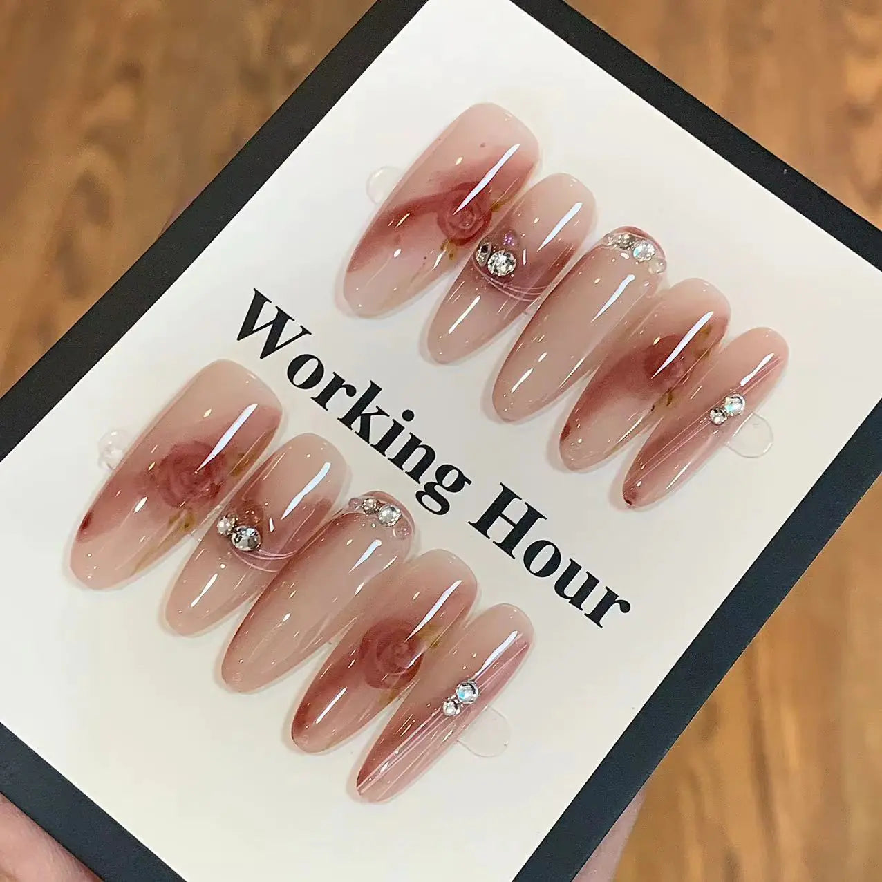 10-delige Luxe Press-On Nagelset