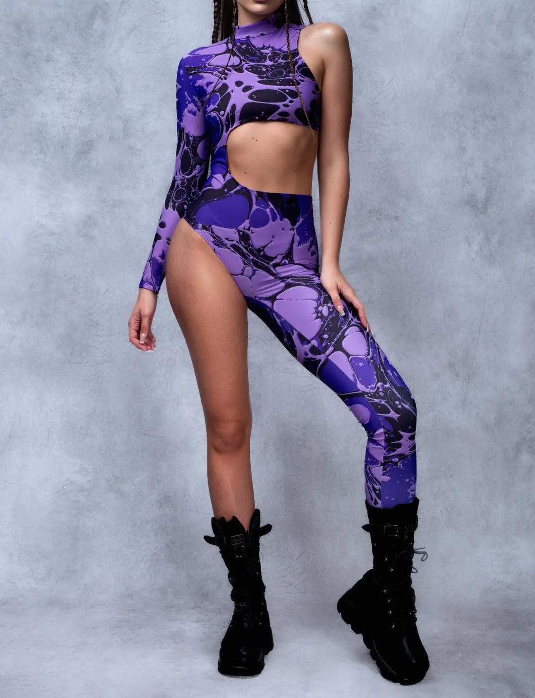 Optic Vibe One-Sleeve Bodysuit