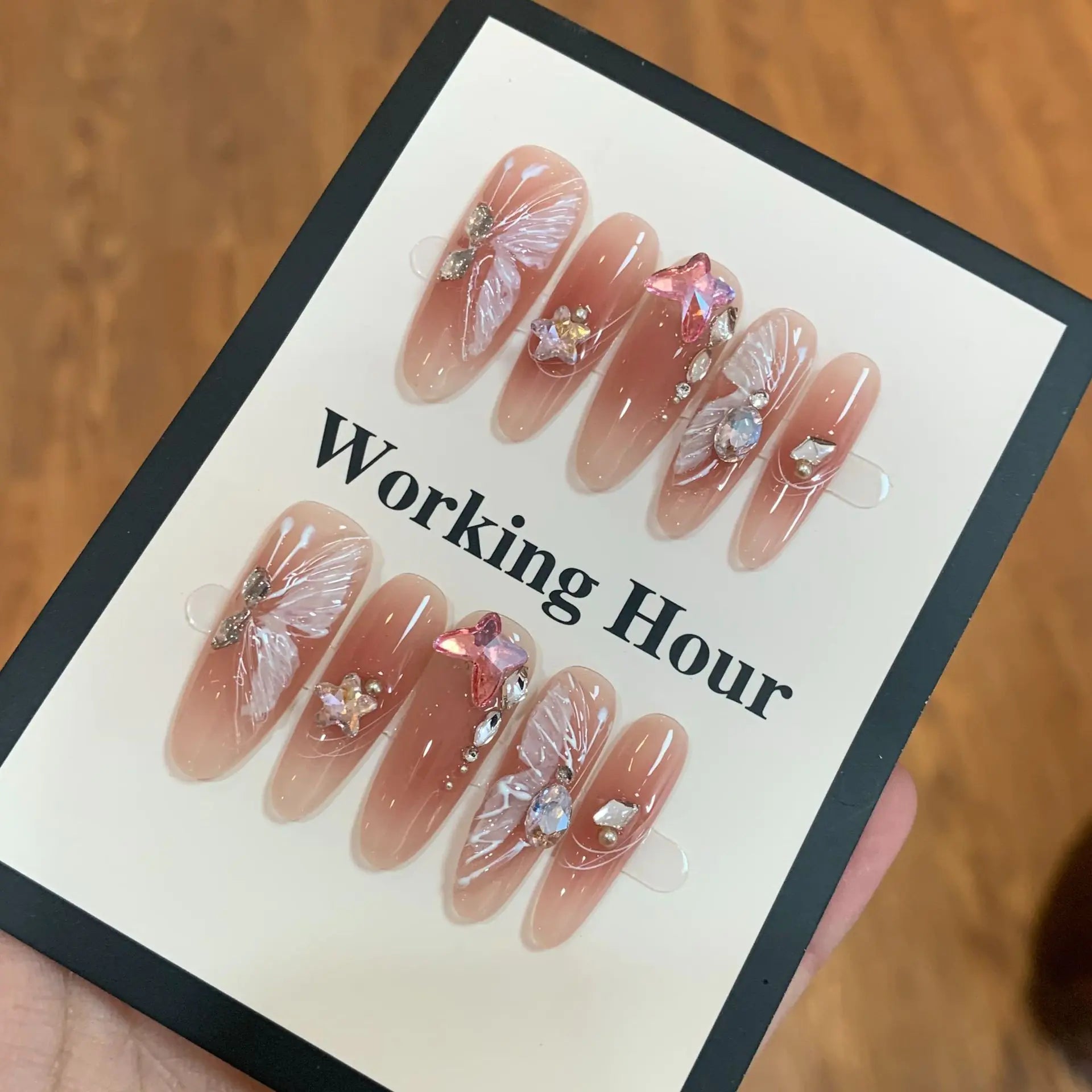 10-delige Luxe Press-On Nagelset