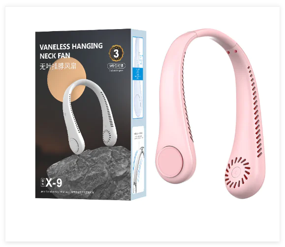 360° Draaibare Draagbare Nekventilator – USB Oplaadbaar