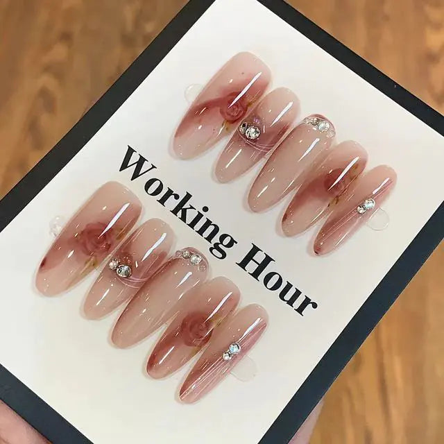 10-delige Luxe Press-On Nagelset
