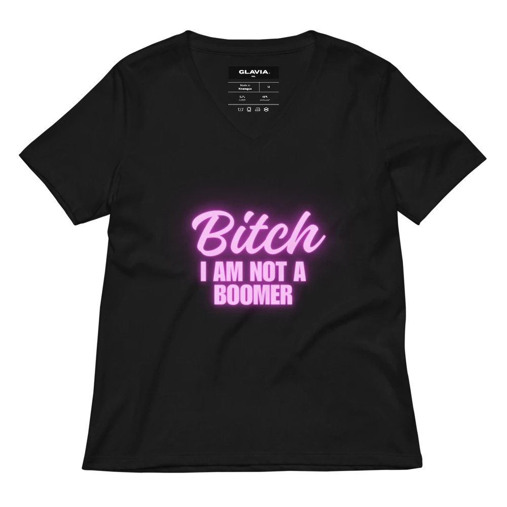 Women's Relaxed V-Neck T-Shirt | Bella Canvas 6405CVC