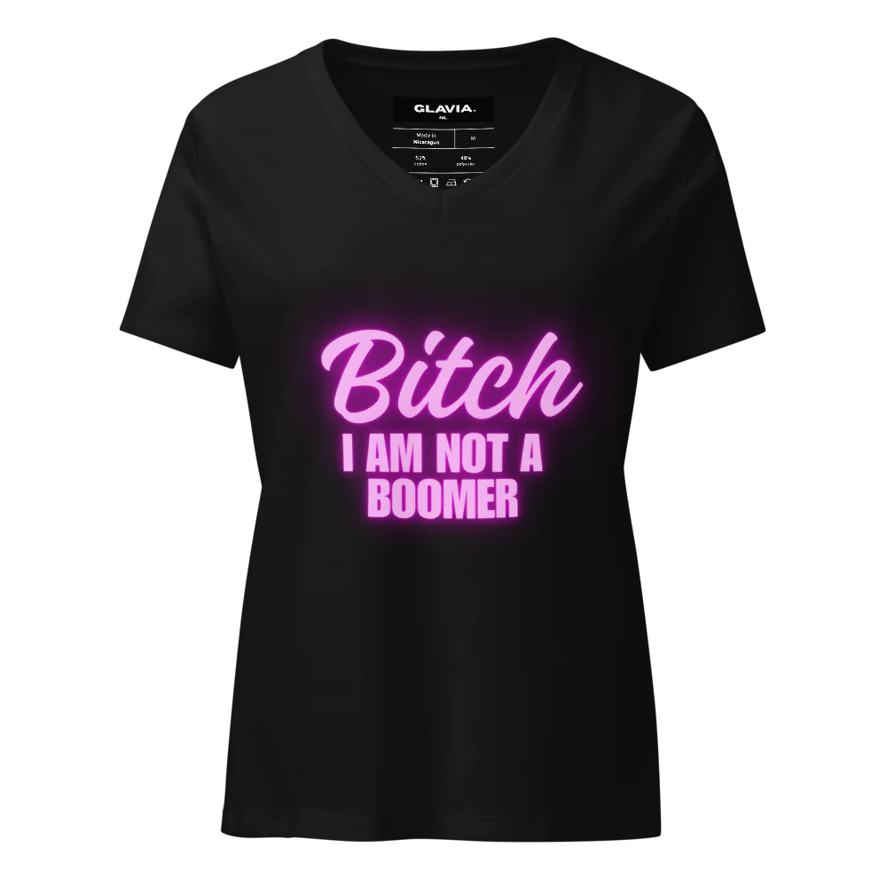 Women's Relaxed V-Neck T-Shirt | Bella Canvas 6405CVC