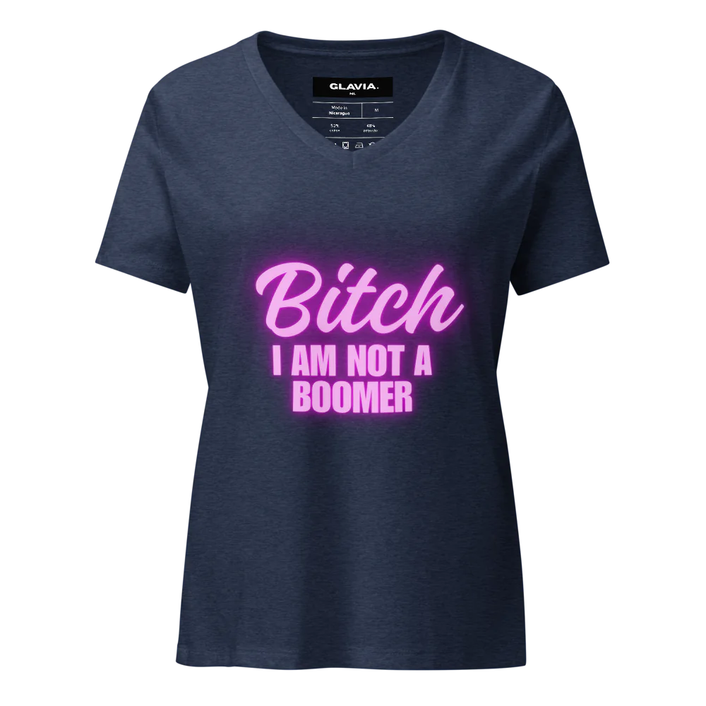 Women's Relaxed V-Neck T-Shirt | Bella Canvas 6405CVC