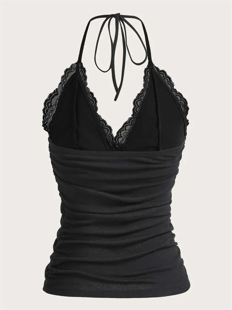 Haltertop Crop Top Dames