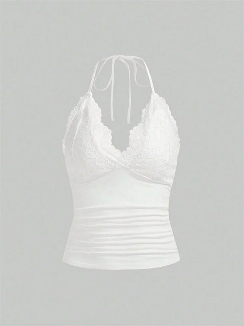 Haltertop Crop Top Dames