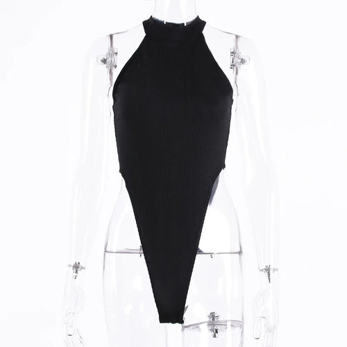 Sexy High Street Bodycon Neon Bodysuits Summer Colorful Sleevelss