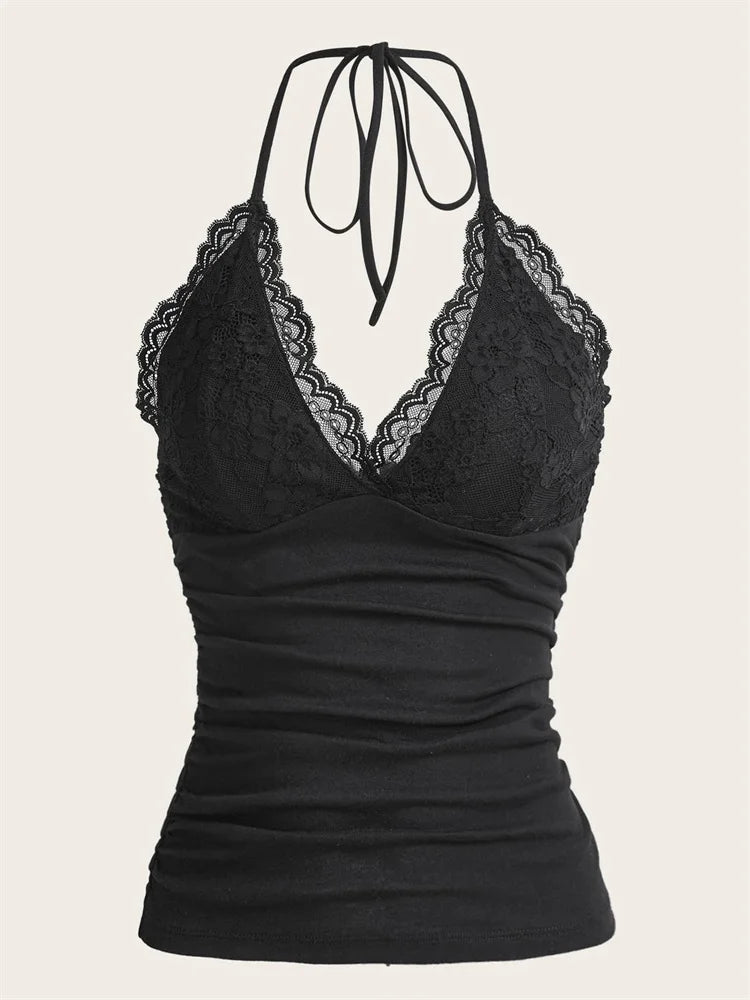 Haltertop Crop Top Dames