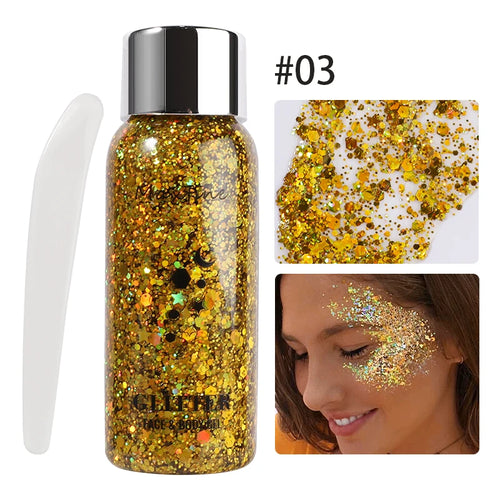 Glitter Gel – Voor Oog, Nagels, Haar, Lichaam & Gezicht