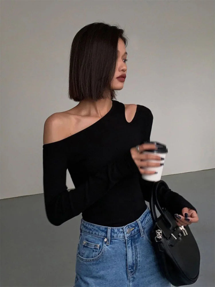 Off-Shoulder Longsleeve Dames - casual en sexy