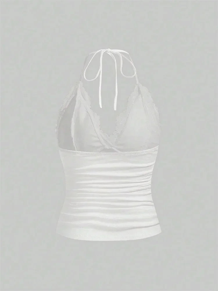 Haltertop Crop Top Dames