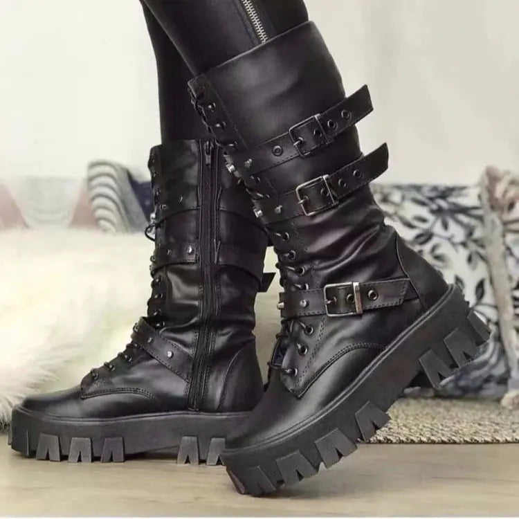 Punk Mid Boots voor Vrouwen