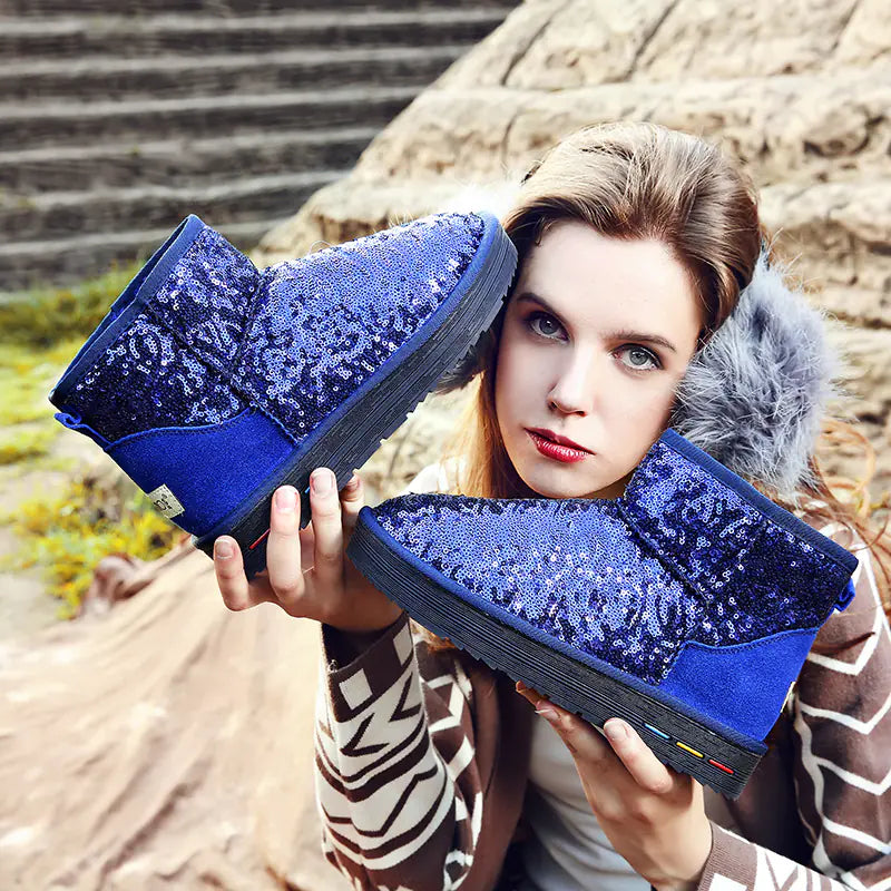 Dames Enkelboots met Glitters