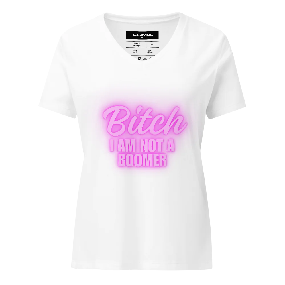 Women's Relaxed V-Neck T-Shirt | Bella Canvas 6405CVC